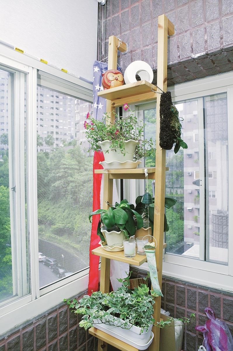 屋內放置植栽減少落塵，也有助維持空氣乾濕度的穩定。圖片提供_朵卡設計